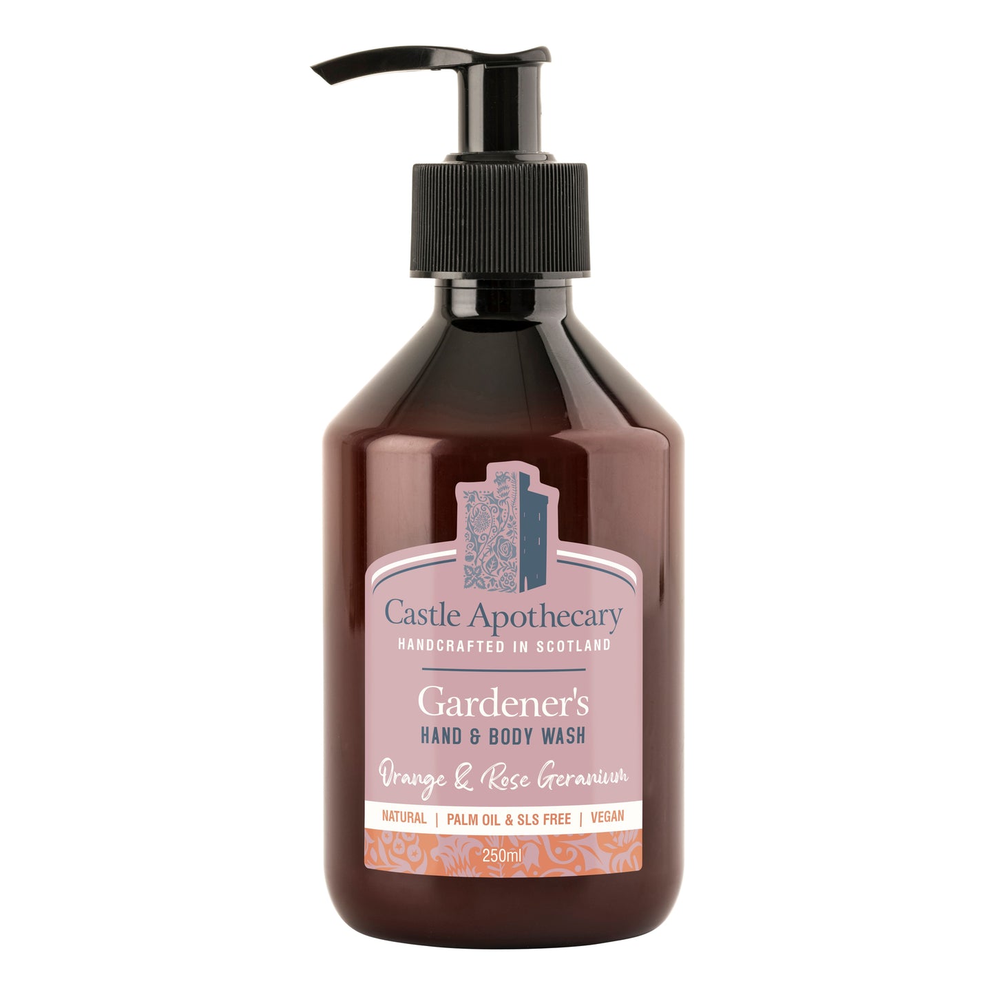 Gardeners Hand & Body Wash Orange & Rose Geranium - 250mls