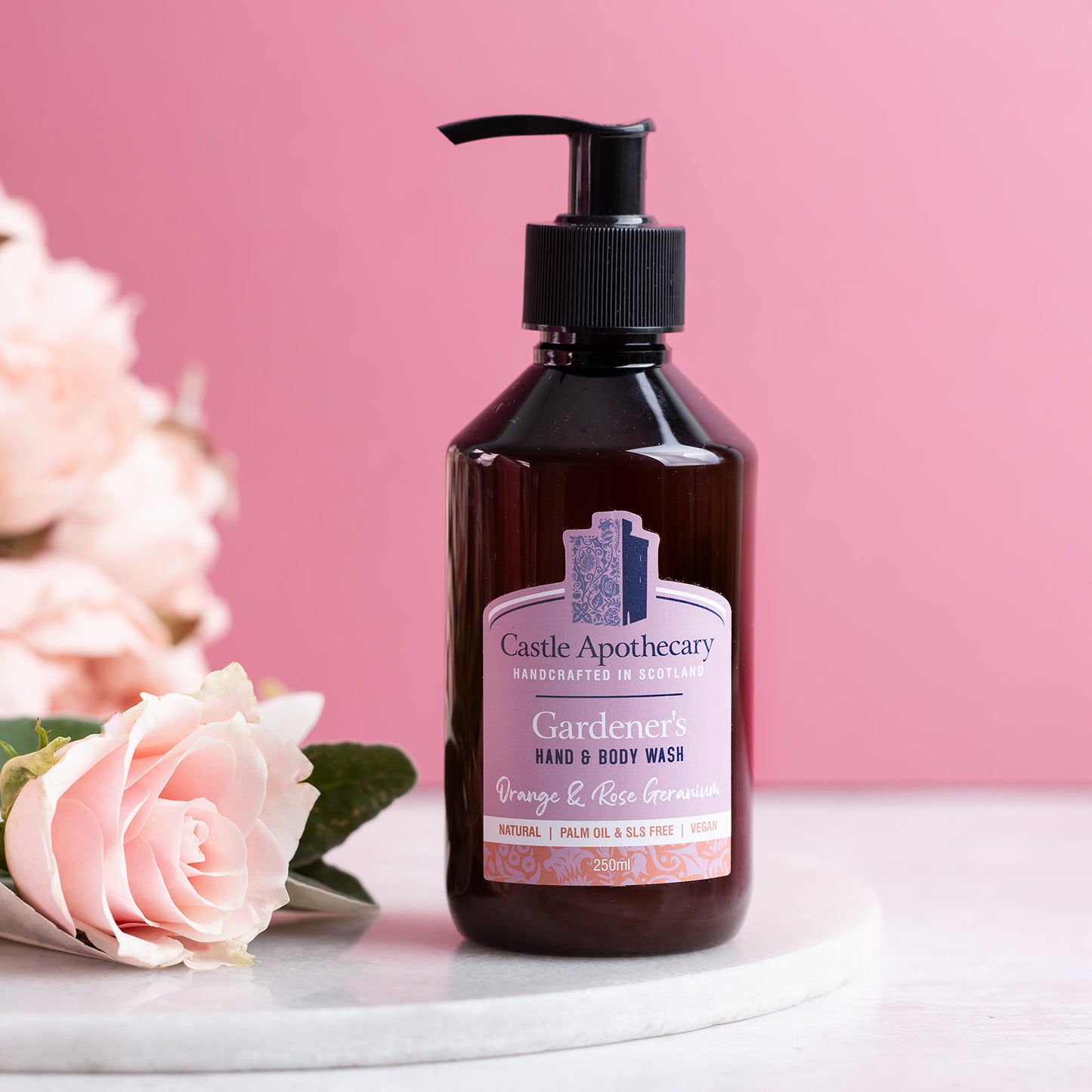 Gardeners Hand & Body Wash Orange & Rose Geranium - 250mls