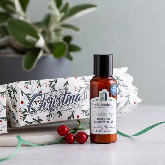 Garden Spa Moisturising Hand & Body Lotion with Christmas Cracker - Mini - 50mls
