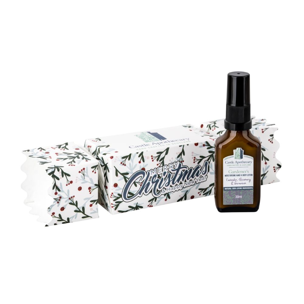 Gardeners Moisturising Hand & Body Lotion with Christmas Cracker - Mini - 30mls