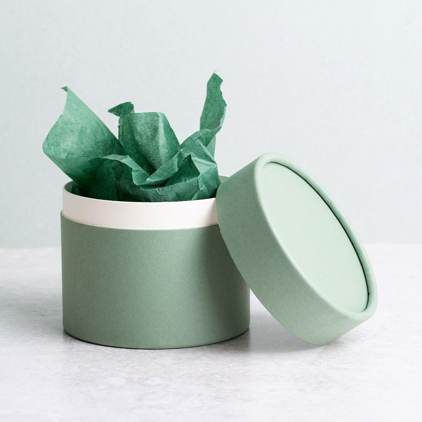 Round Gift Wrap Tub with Tissue